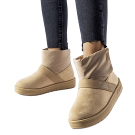 Beige snestøvler Big Star MM274152