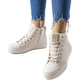 Beige isolerede sneakers Big Star MM274018