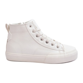 Dameisolerede sneakers med lynlås Hvid Big Star MM274017