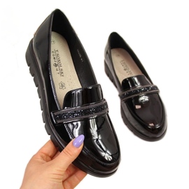 Komfortable patent slip-on sko T.Sokolski W SCA62, sort