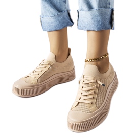 Beige slip-on Callimaco sneakers