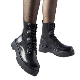 Sorte Sebastiano slip-on strømpearbejdere