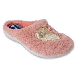 Inblu dametøfler 155D148 pink med guldpåføring lyserød