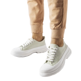 Grønne sneakers med Bettole sportssål