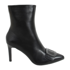 Støvler på stilethæl Etna Black sort