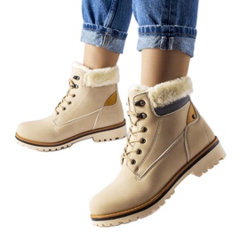 Beige isolerede Montalbino støvler