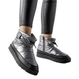 Grå Lee Cooper LCJ-23-44-1966L snestøvler sølv