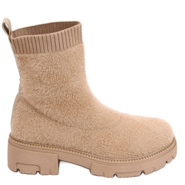 Roanna Khaki sokkestøvler beige