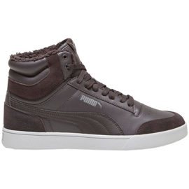 Puma Shuffle Mid Fur Flat sko 387609 03 brun
