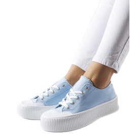 Blå tykke platform sneakers Fortunata