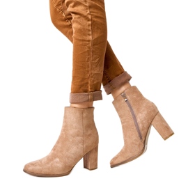 Beige ankelstøvler fra Torricelli