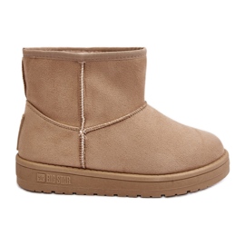 Snestøvler til kvinder foret med pels Beige Big Star MM274160