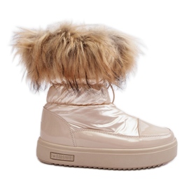 Snestøvler til kvinder med pels Beige Big Star MM274380