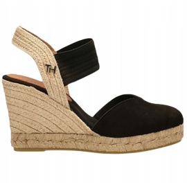 Tommy Hilfiger nye Tommy Basic lukket tå kile sandaler W FW0FW04775 sort