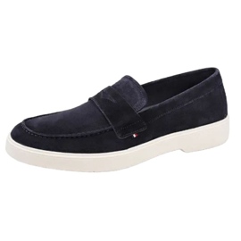 Tommy Hilfiger Trendy letvægts ruskind Loafer sko FM0FM03963 blå