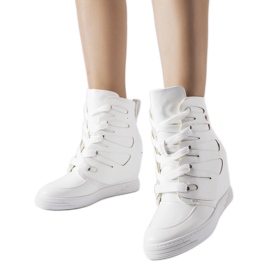 Hvide Pantaleone wedge sneakers
