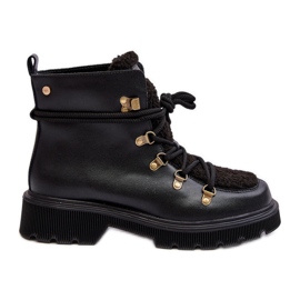 Læder Dame Trapper Støvler GOE MM2N4082 Sort