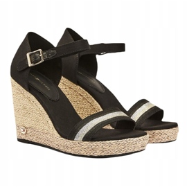 Tommy Hilfiger Grosgrain højkilet sandal W FW0FW05254 sort