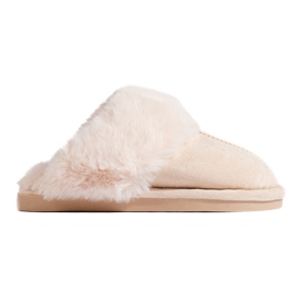 Beige dametøfler Shelovet