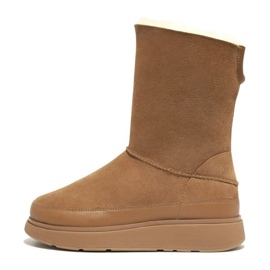 FitFlop GEN-FF korte dobbeltsidede shearling-støvler W GO9-A69 brun