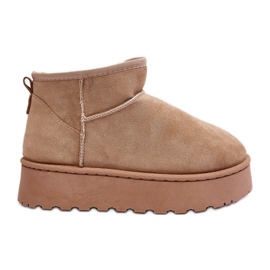 Snestøvler til kvinder med pelsforing, Beige Xamella