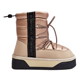 Snestøvler til kvinder med tyk sål Vegansk D.Franklin DFSH371006 Beige