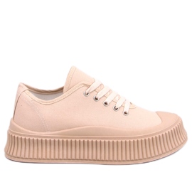 Pratt Khaki platform sneakers beige