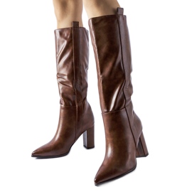 Palma brune slip-on støvler