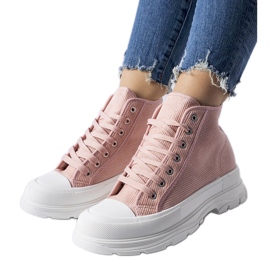 Pink Villaggio high-top sneakers lyserød