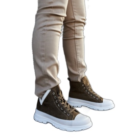 Grønne sneakers med høj platform fra Jose