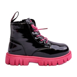 Isolerede Patent Børnestøvler Big Star MM374148 Sort og Pink