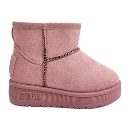 Børneisolerede snestøvler med lynlås Pink Big Star MM374101 lyserød