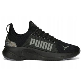 Puma Softride Premier Slip Camo M 378028 01 sko sort