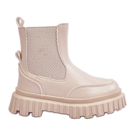 Børneisolerede lynlåsstøvler Beige Jolynn