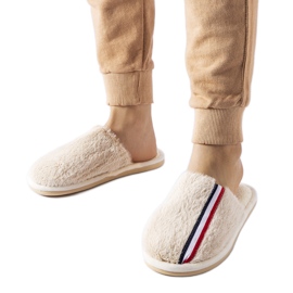 Beige hjemmesko