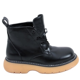 Gaia BLACK+Y bovver støvler sort