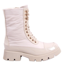 Snørestøvler Merced Beige