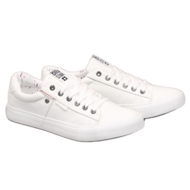 Lave øko lædersneakers til mænd Big Star GG174028 hvid