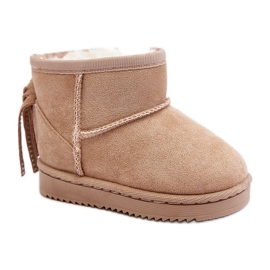 Børneisolerede snestøvler med frynser, Beige Mikyla