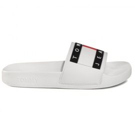 Tommy Hilfiger Tommy Jeans Flag Pool Slide W EN0EN00474-YBS flip-flops hvid