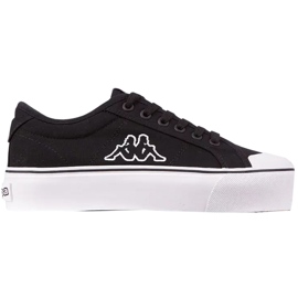 Kappa Boron Low Pf damesko sort og hvid 243162 1110