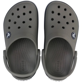Crocs Kids Crocband Clog børnetræsko, grå og marineblå 207006 05H