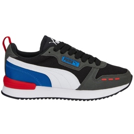 Puma R78 Jr børnesko sort-grå-blå 373616 29 hvid