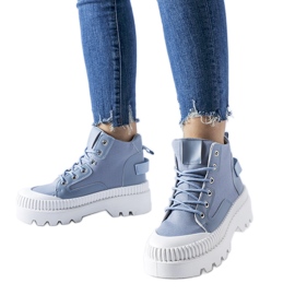 Blue Grotta platform sneakers blå