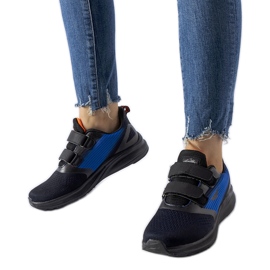 Sorte og blå Marston velcro sneakers
