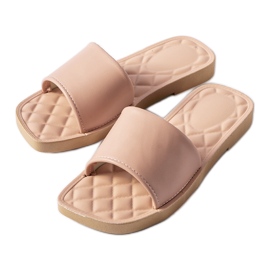 Chatigny pink gummiflip-flops hvid