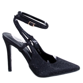 Pins bundet med Bonnie Black sten sort