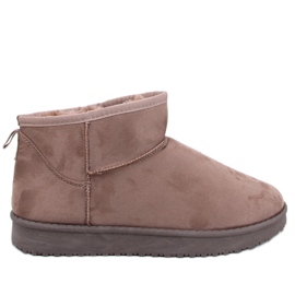 Emus korte snestøvler Leav Khaki brun