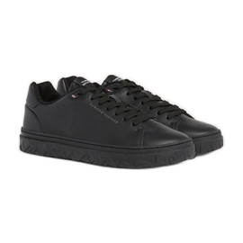 Tommy Hilfiger Court Thick Cupsole Læder M sko FM0FM048300GQ sort