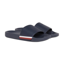 Tommy Hilfiger Corporate Hilfiger Pool Slide M FM0FM04853DW5 flip-flops blå